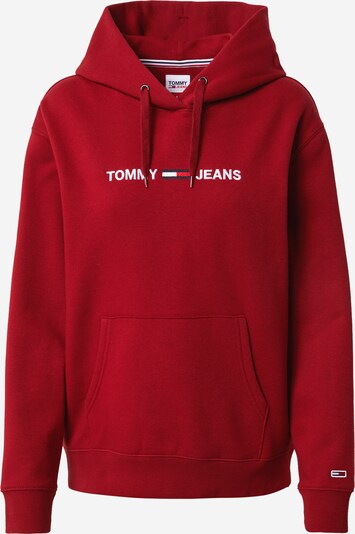 Tommy Jeans Majica 'LINEAR' | vinsko rdeča / bela barva, Prikaz izdelka