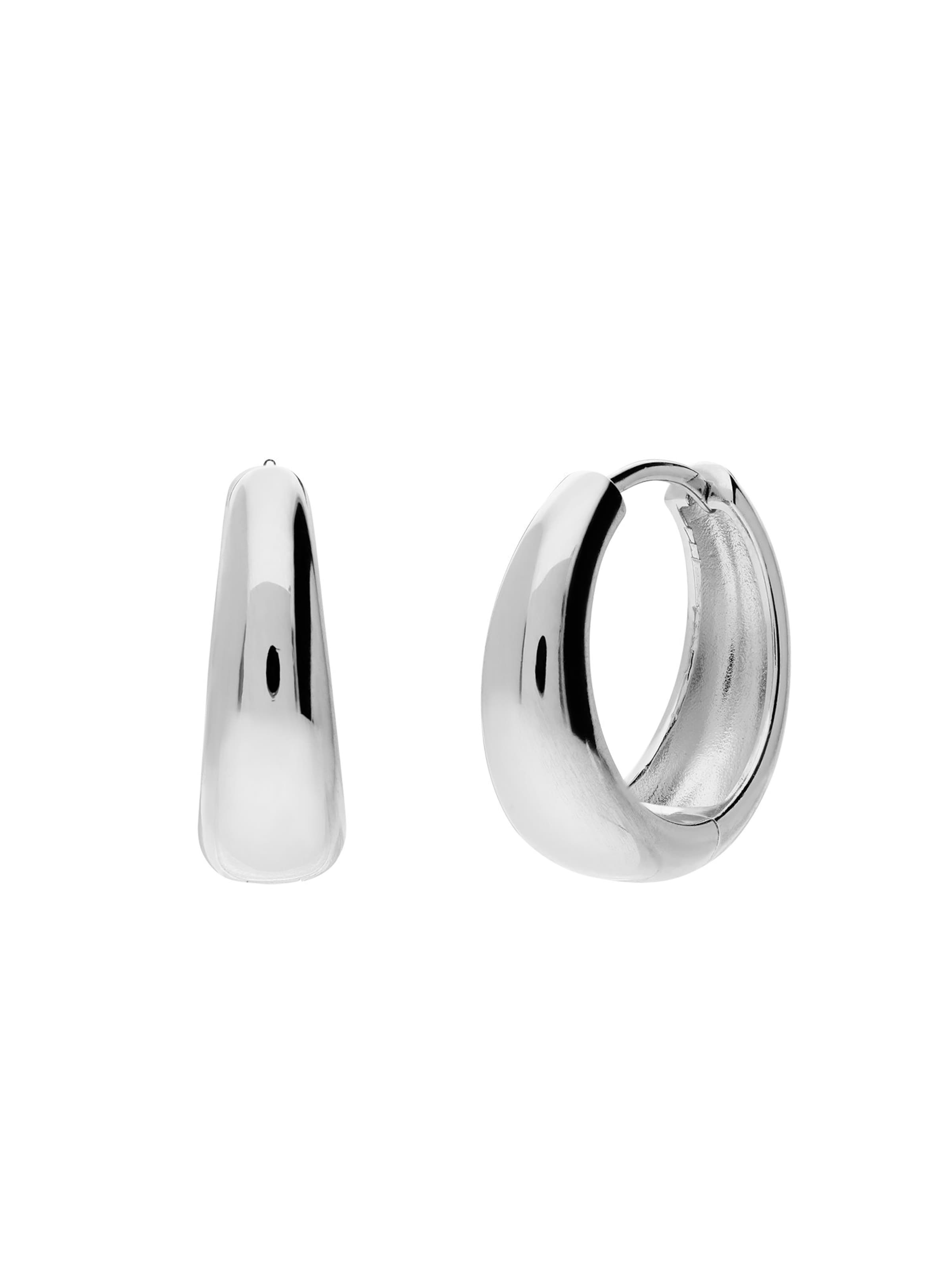 Boucles d'oreilles 'Statement' Lucardi en argent : devant