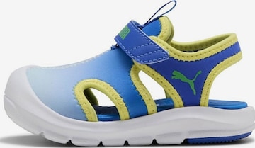 Calzatura aperta di PUMA in blu: frontale