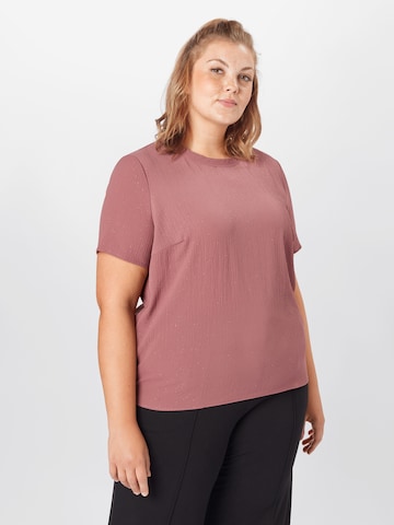 Vero Moda Curve Shirt 'Aya' in Roze: voorkant