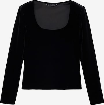 T-shirt 'XSOUFFLE' MANGO en noir : devant