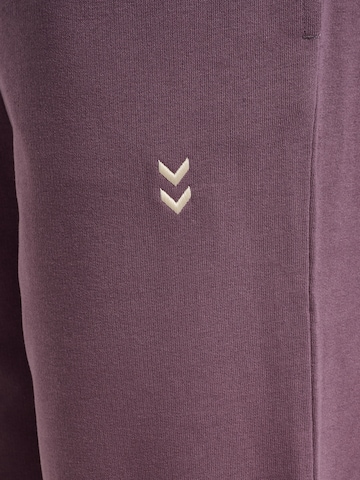 Hummel Tapered Workout Pants 'Pulse' in Purple