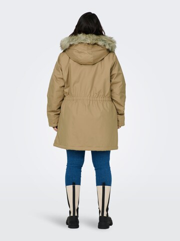 ONLY Carmakoma - Parka de inverno 'Irena' em castanho