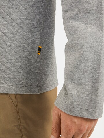 CAMEL ACTIVE Langarmshirt mit Steppmuster in Grau
