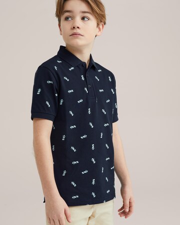 WE Fashion Футболка в Синий: спереди