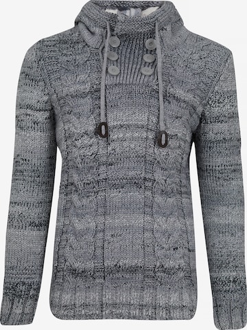 Leif Nelson Strickpullover in Grau: predná strana