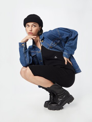 Calvin Klein Jeans Úpletové šaty – černá