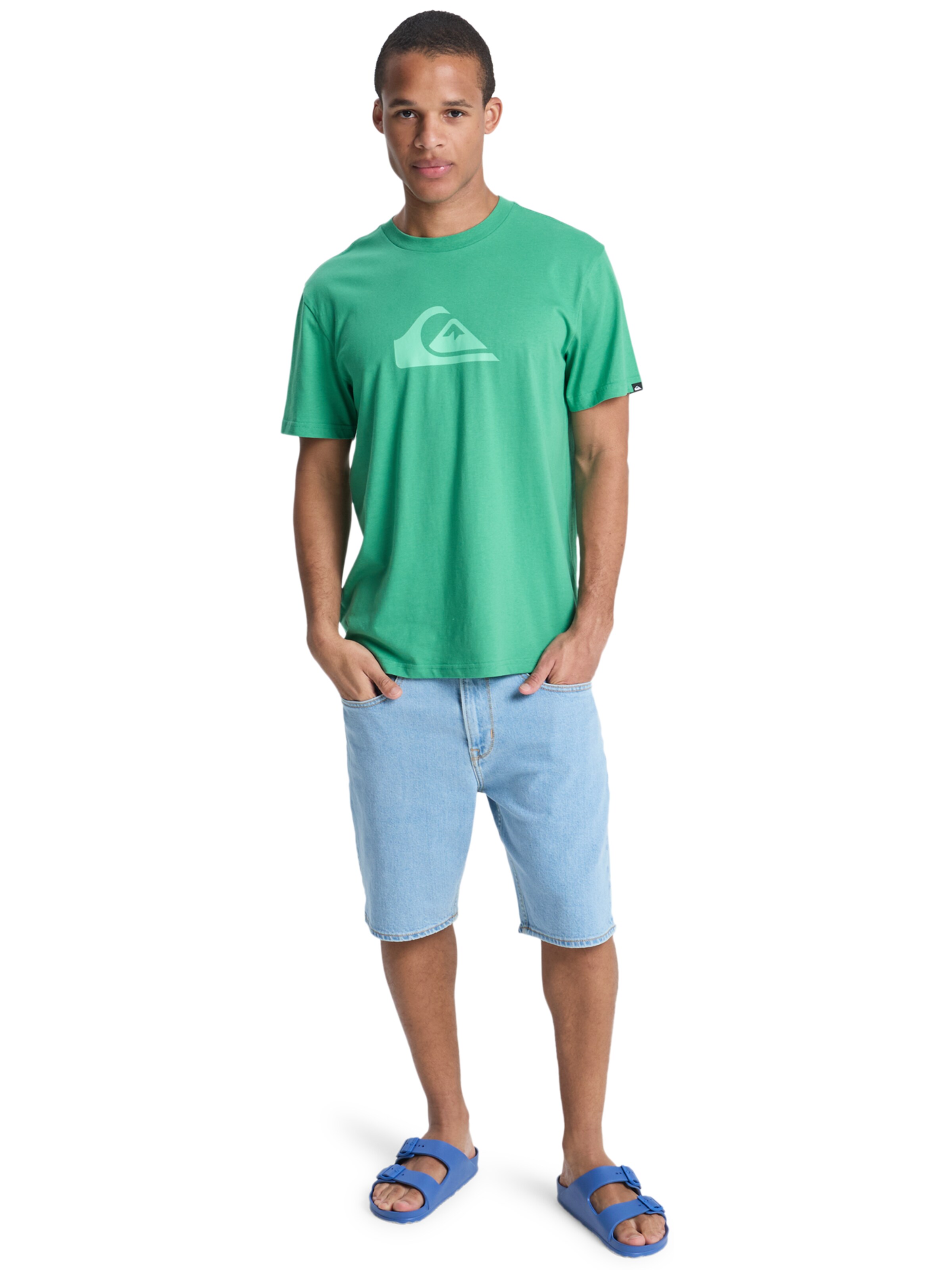 QUIKSILVER Athletic Sweatshirt in Green