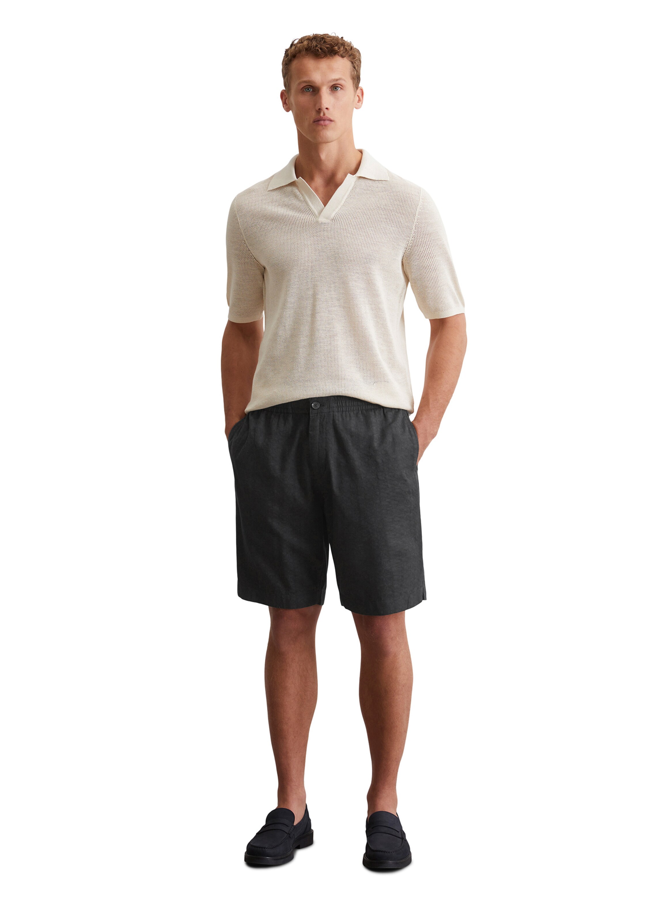 Marc O'Polo Regular Pants 'Eksjö' in Black