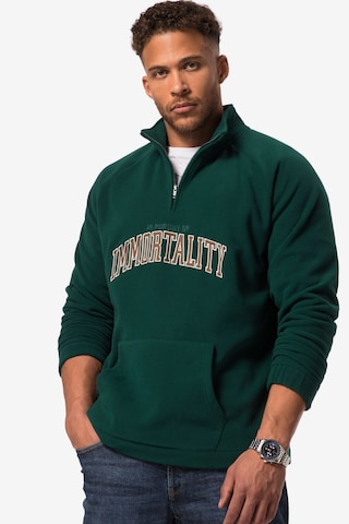 STHUGE Zip-Up Hoodie in Green: front