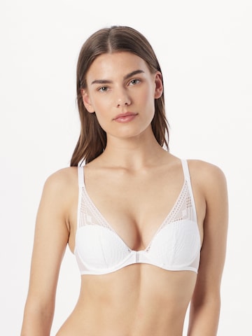 PASSIONATA Triangle Bra in White: front