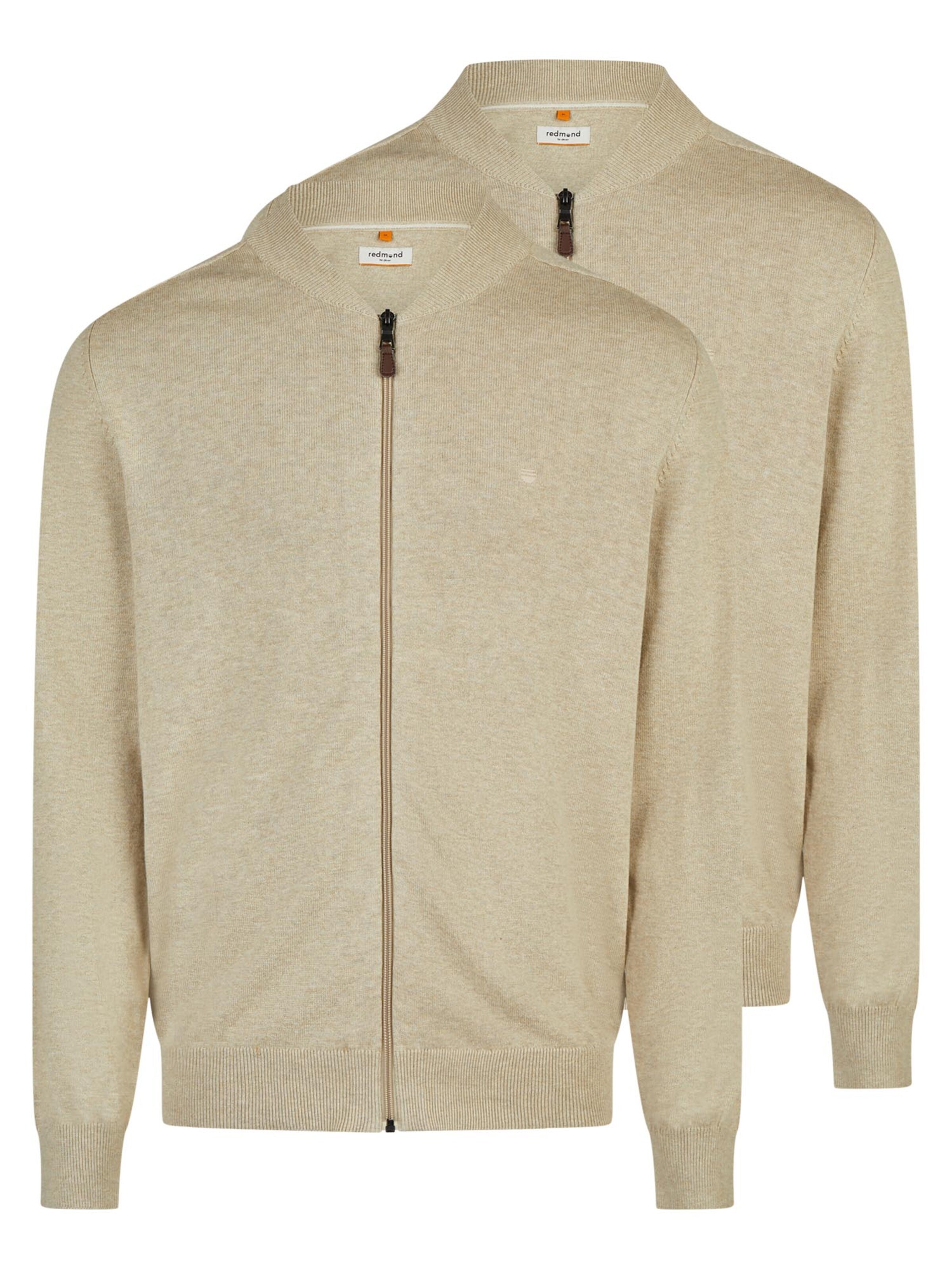 redmond Knit cardigan 'Basic' in Beige: front