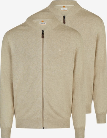 redmond Knit Cardigan 'Basic' in Beige: front