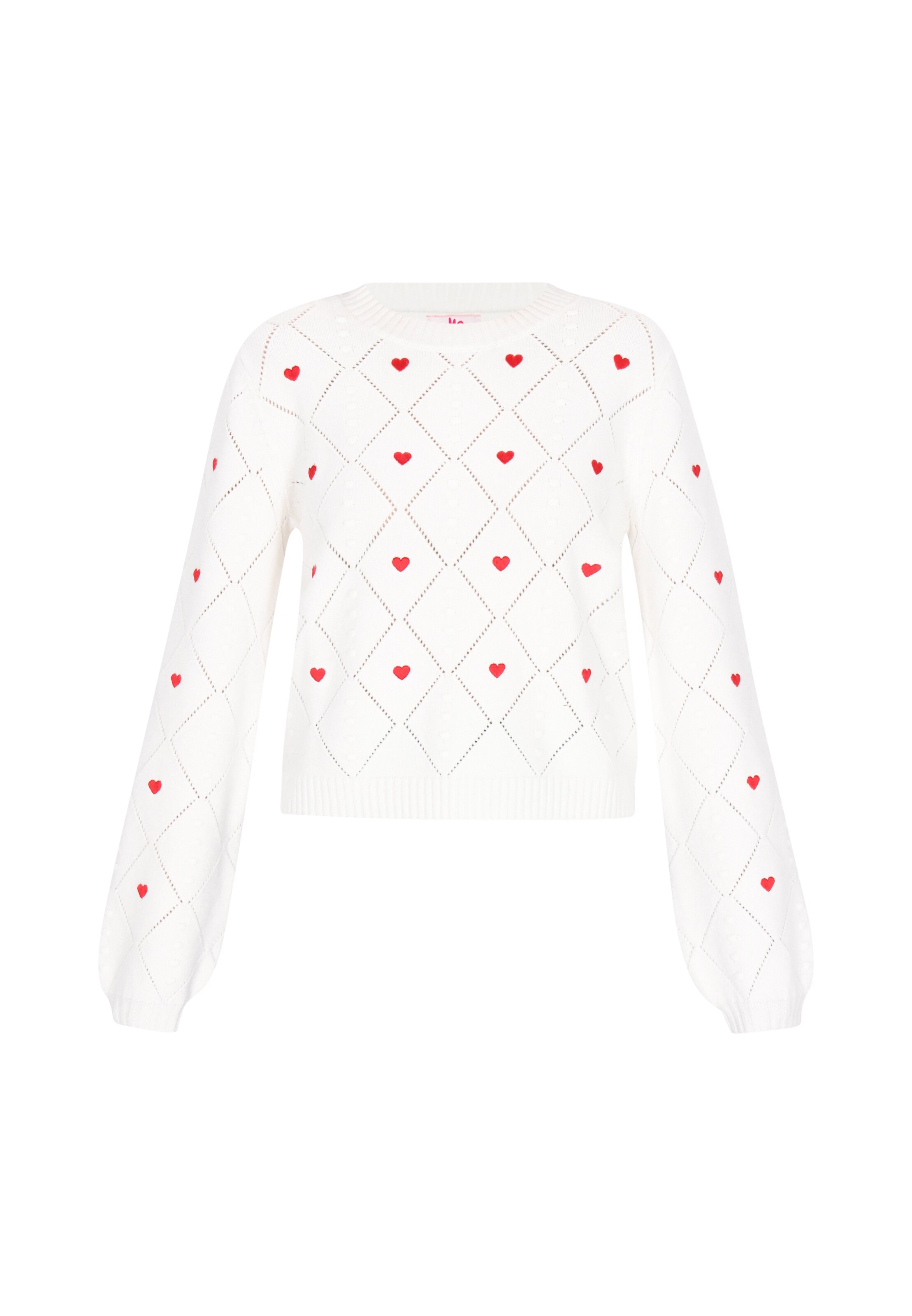 MYMO Пуловер в бяло: отпред