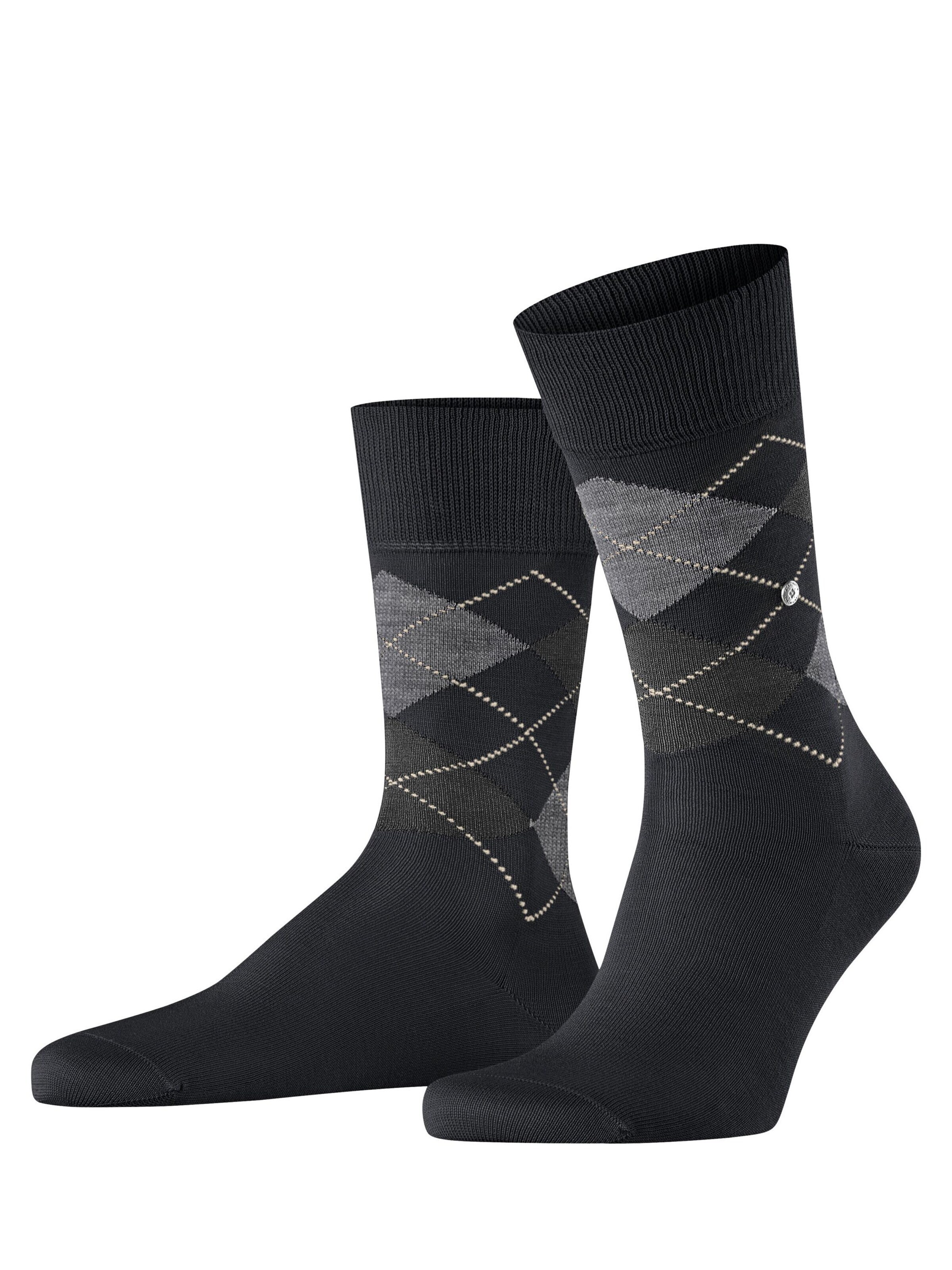 BURLINGTON Socken 'Manchester'‌ in Schwarz: Vorderseite