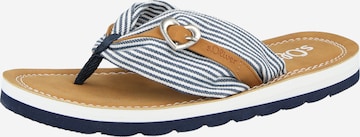 s.Oliver Ujjelválasztó-pántos szandál - kék: elől