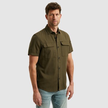 PME Legend Regular fit Button Up Shirt in Brown: front