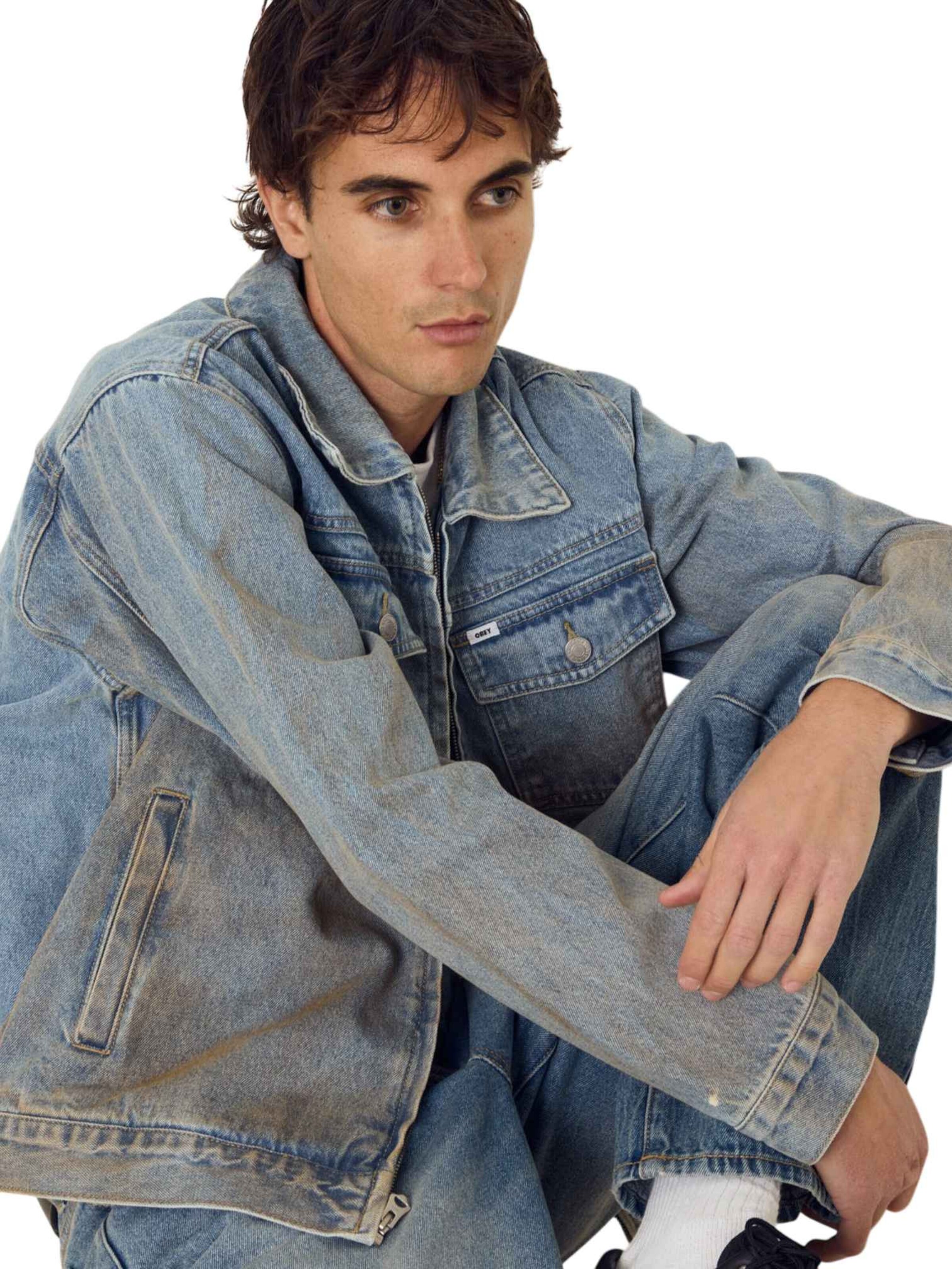 Veste mi-saison Obey en mélange de couleurs