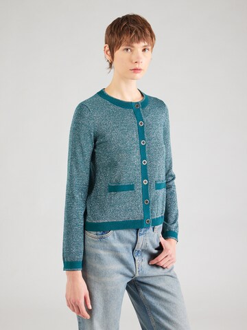 WHITE STUFF Strickjacke 'CHARLOTTE' (GOTS) in Blau: Vorderseite