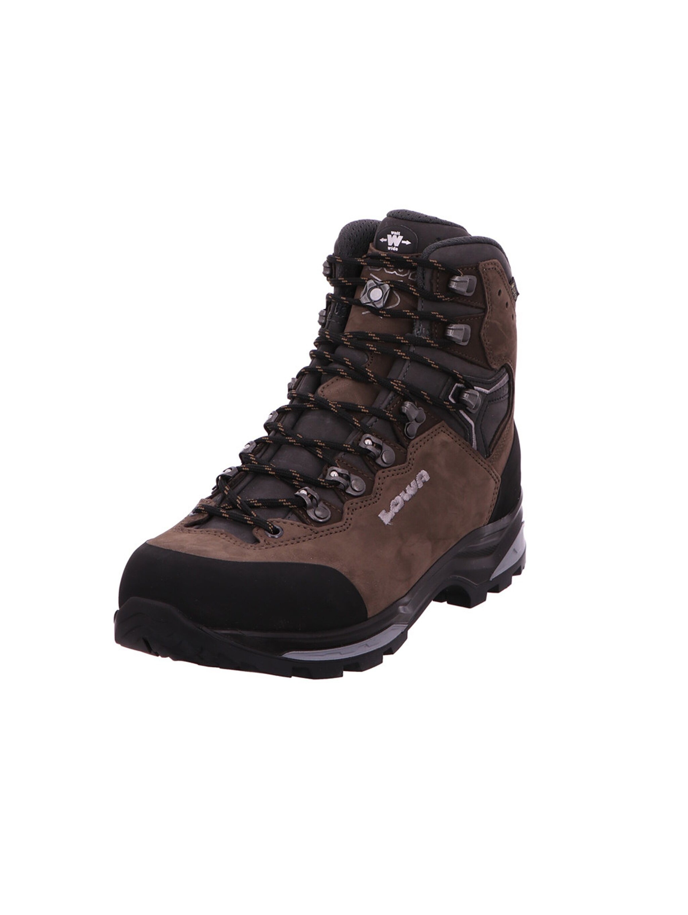 LOWA Lace-Up Boots in Black: front