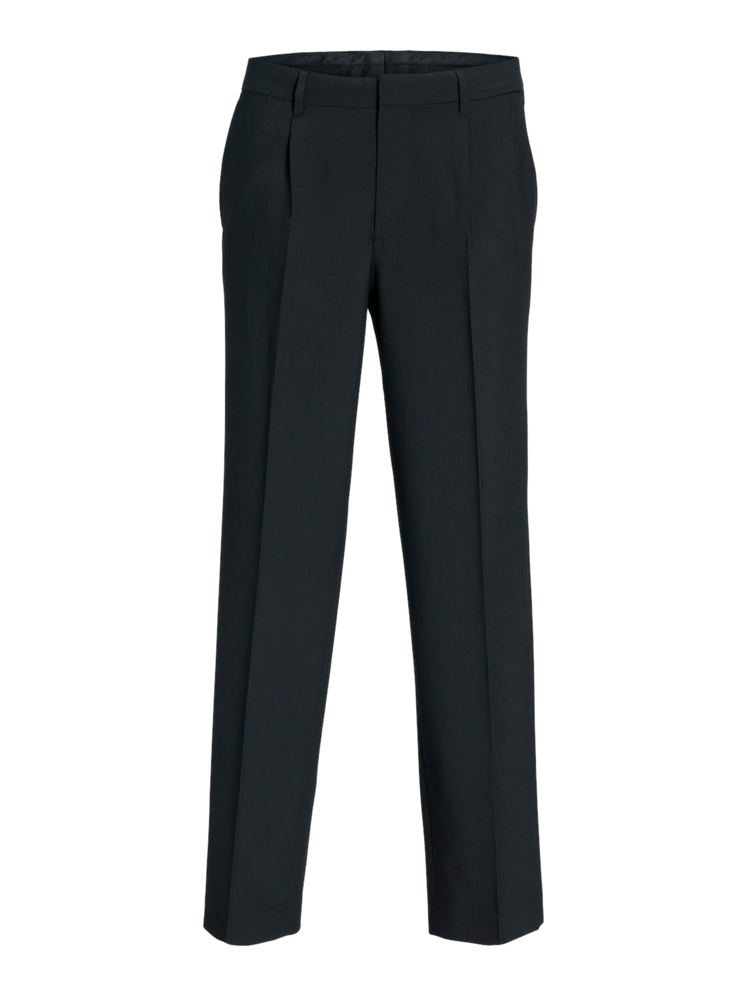 Regular Pantaloni cu dungă de la JACK & JONES pe negru: față