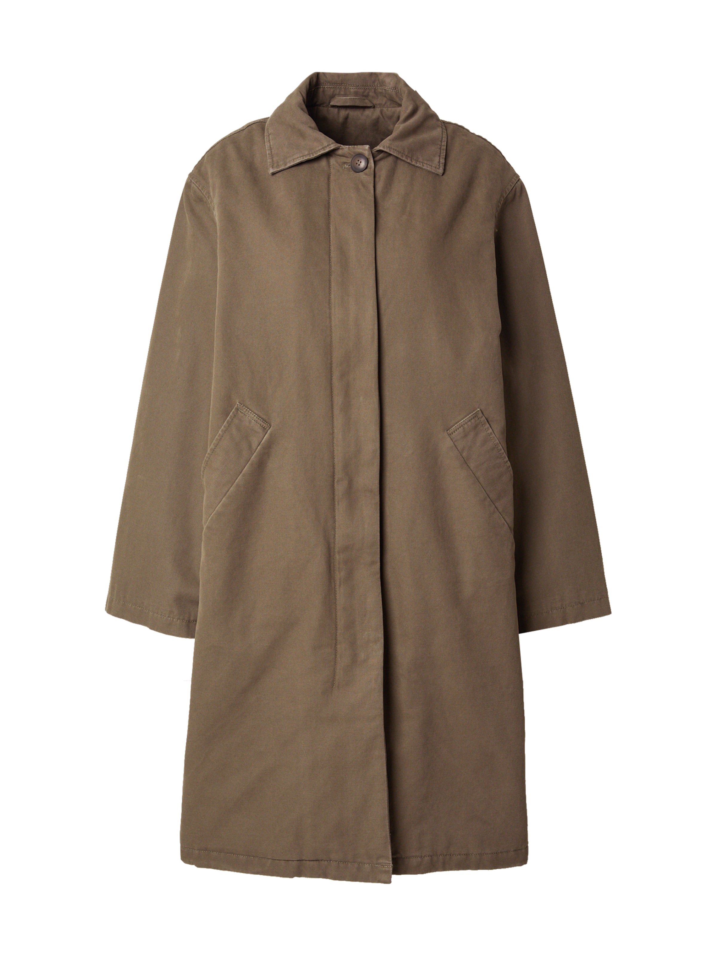 WEEKDAY Kevad-sügismantel &#x27;Nagoya&#x27;, värv roheline: eest vaates