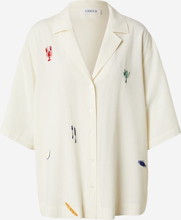 T-shirt oversize 'Holly' EDITED en beige : devant
