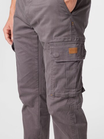 TOM TAILOR Regular Cargo Pants 'Travis' in Grey