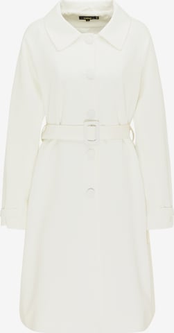 usha BLACK LABEL Between-Seasons Coat in White: front