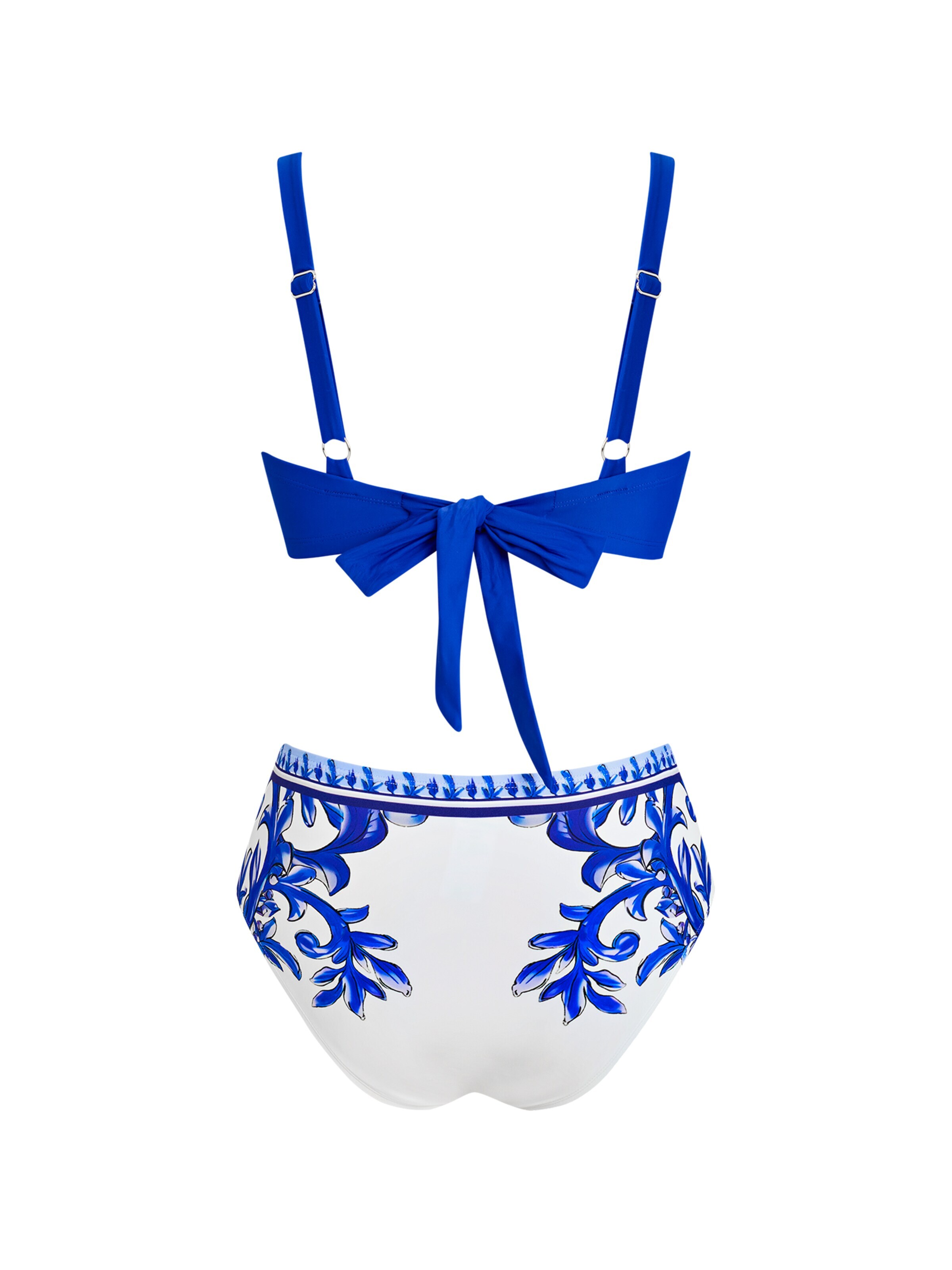 Cupshe Push-up Bikini 'High waist'‌‌‌ in Blau