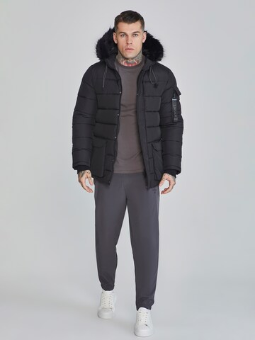 SikSilk Winterjas in Zwart