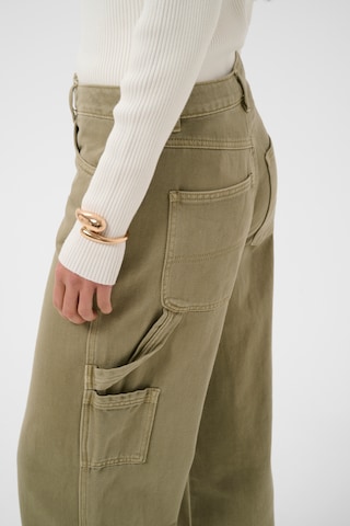 Kaffe - Pierna ancha Pantalón 'Mimi ' en verde
