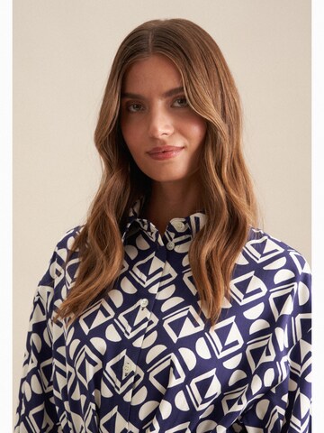 SEIDENSTICKER Blousejurk 'Schwarze Rose' in Blauw