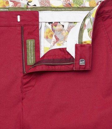 MEYER Slimfit Broek 'Palma' in Rood