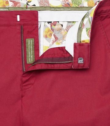 MEYER Slim fit Chino Pants 'Palma' in Red