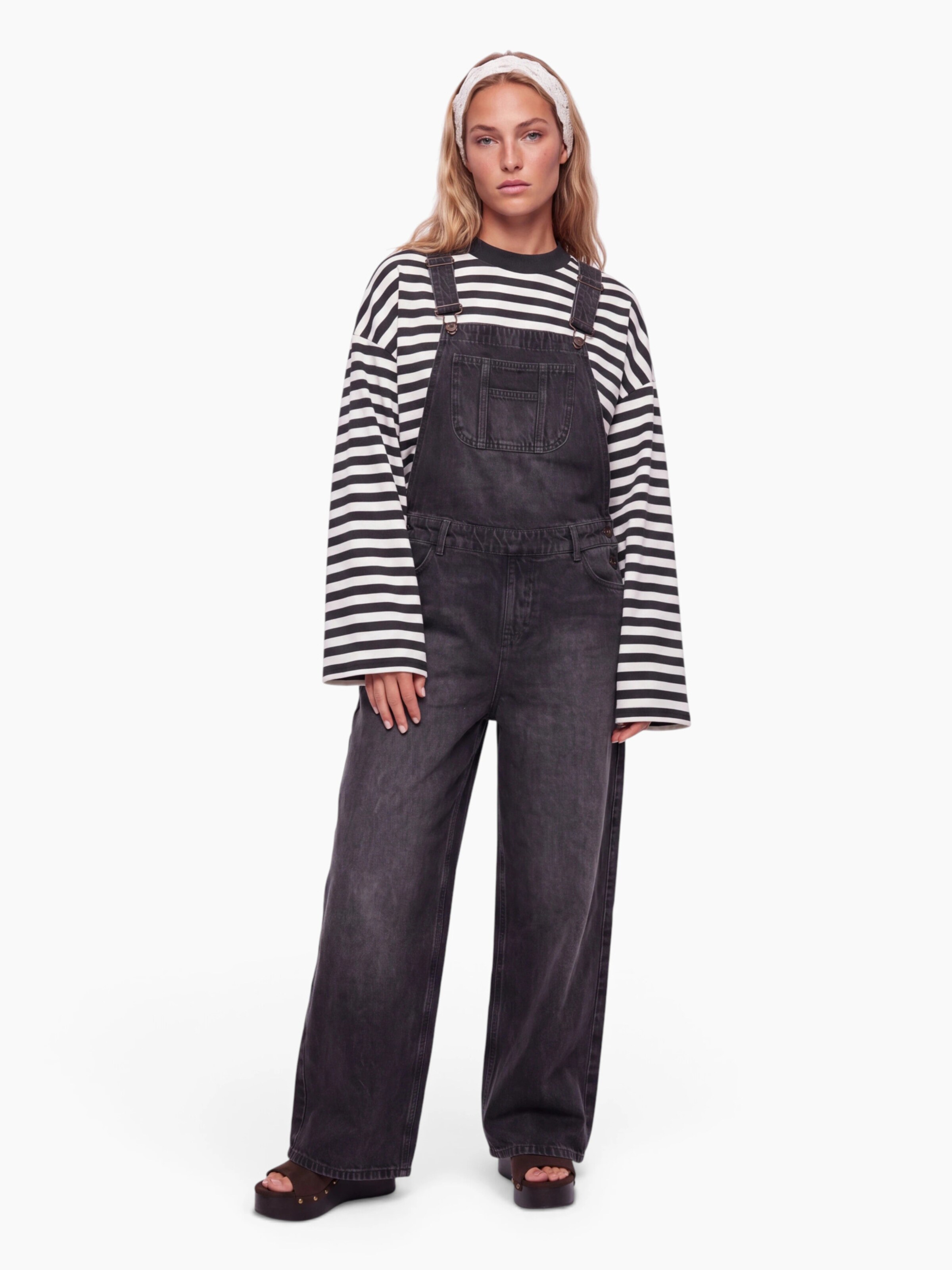 hzl the label - Loosefit Macacões em cinzento: frente