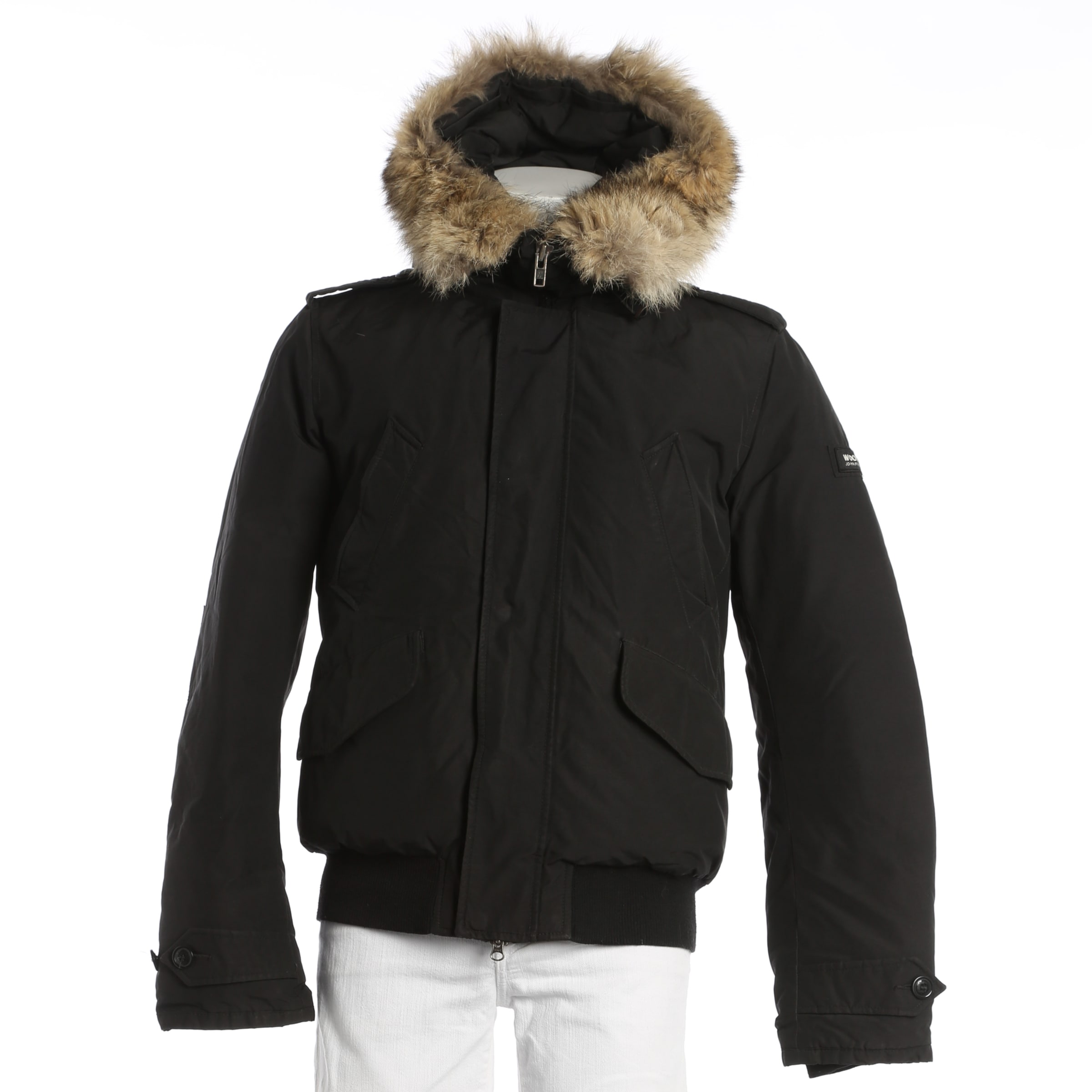 Woolrich Jacket & Coat in S in Black: front