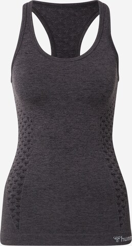 Hummel Sports top 'CI' in Black: front