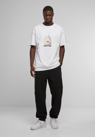 T-Shirt 'Poisson Rouge' MT Upscale en blanc