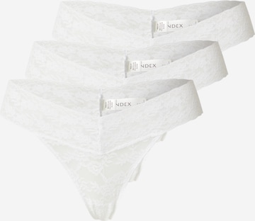 Lindex Стринги 'Lacey' в Белый: спереди