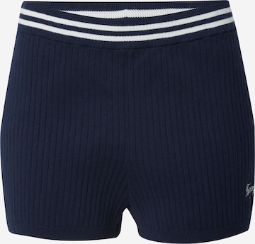 Tommy Jeans Skinny Shorts in Blau: predná strana