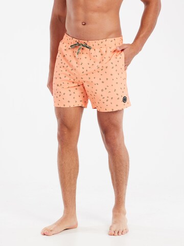 PROTEST Board Shorts 'PRTJuan' in Orange