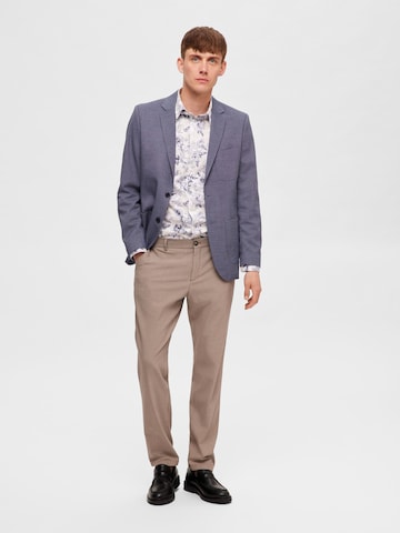 Slim fit Sacou 'Gabe' de la SELECTED HOMME pe albastru