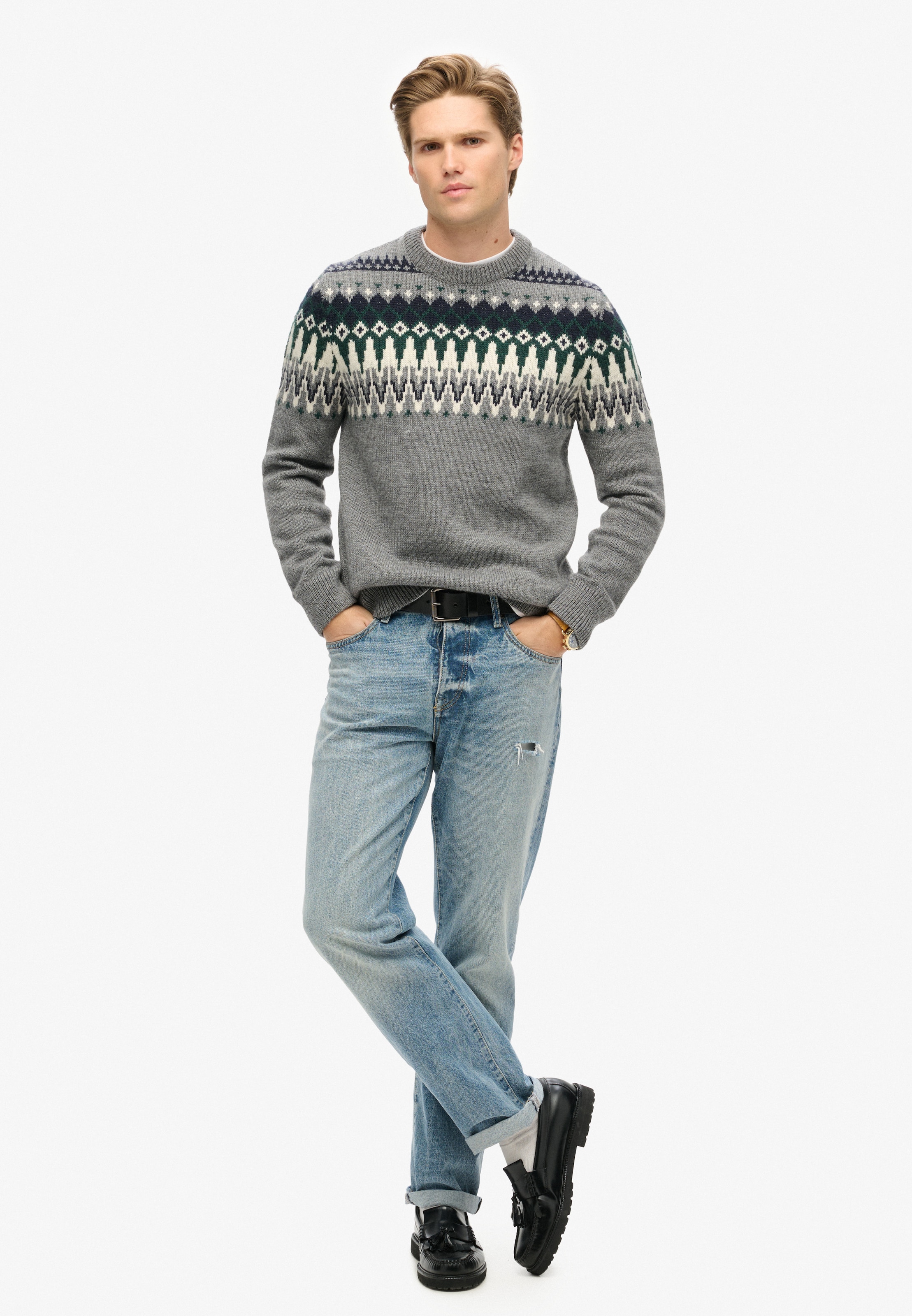 Superdry & Co - Pullover em cinzento