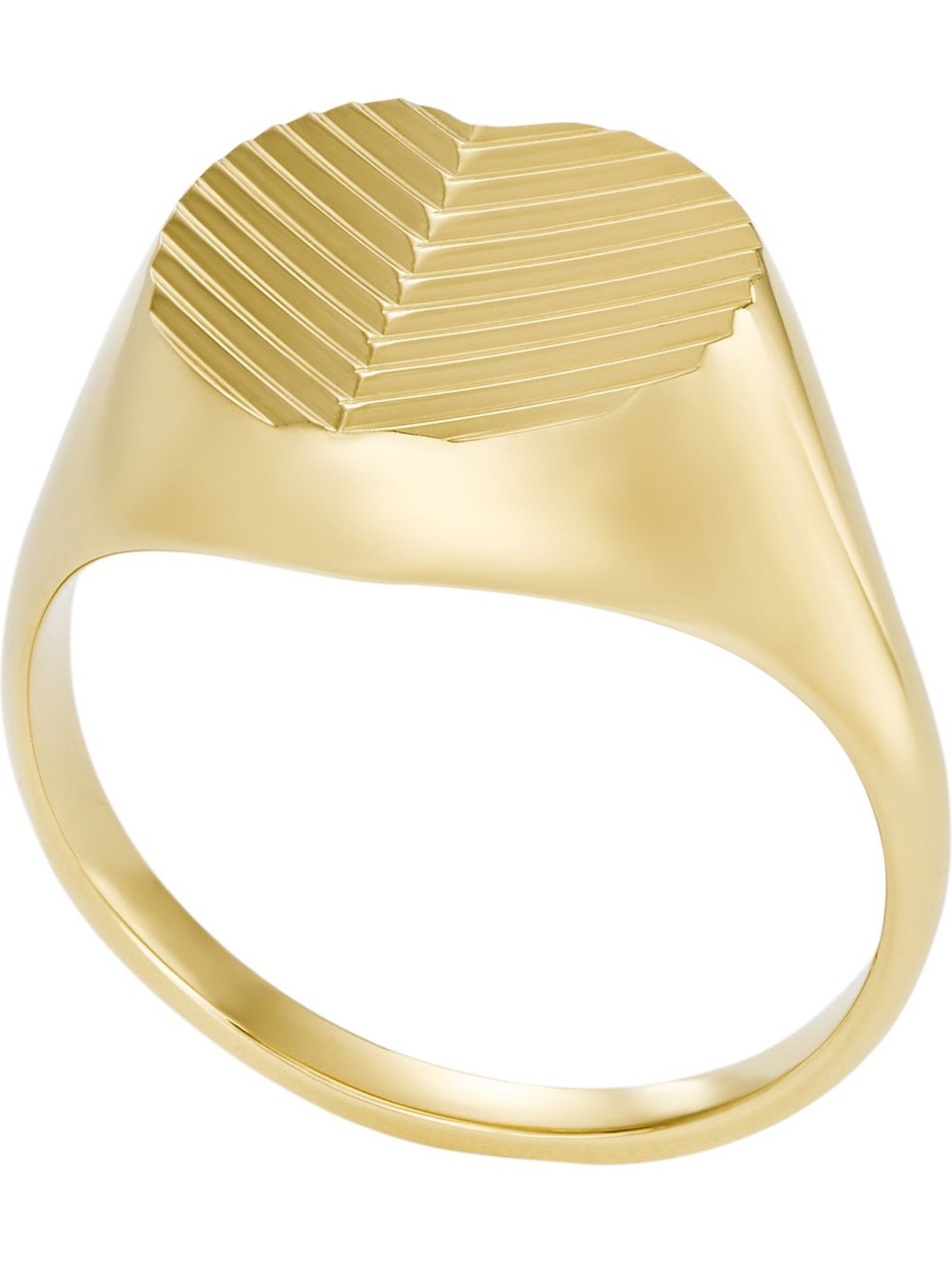 FOSSIL Ring in Gold: Vorderseite