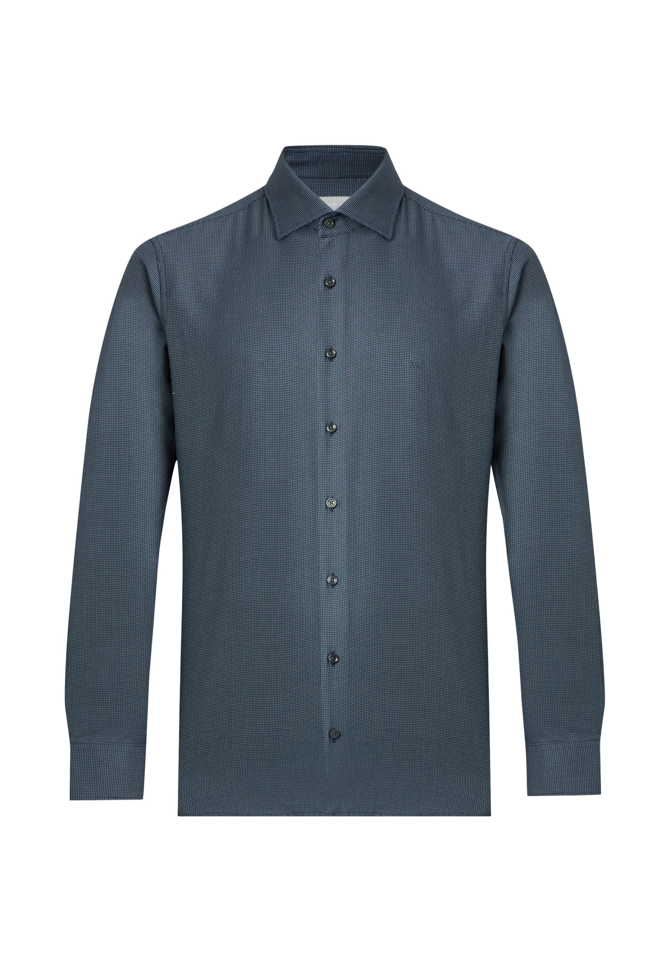 Michael Kors Slim fit Πουκάμισο σε μπλε: μπροστά