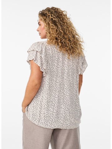 Zizzi Bluse 'Vwisma' i beige