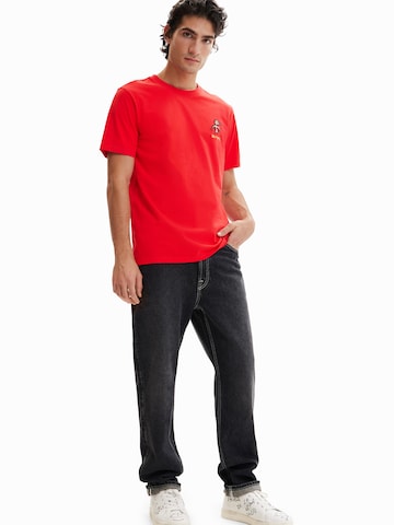 Desigual - Camiseta 'Emanuelle' en rojo