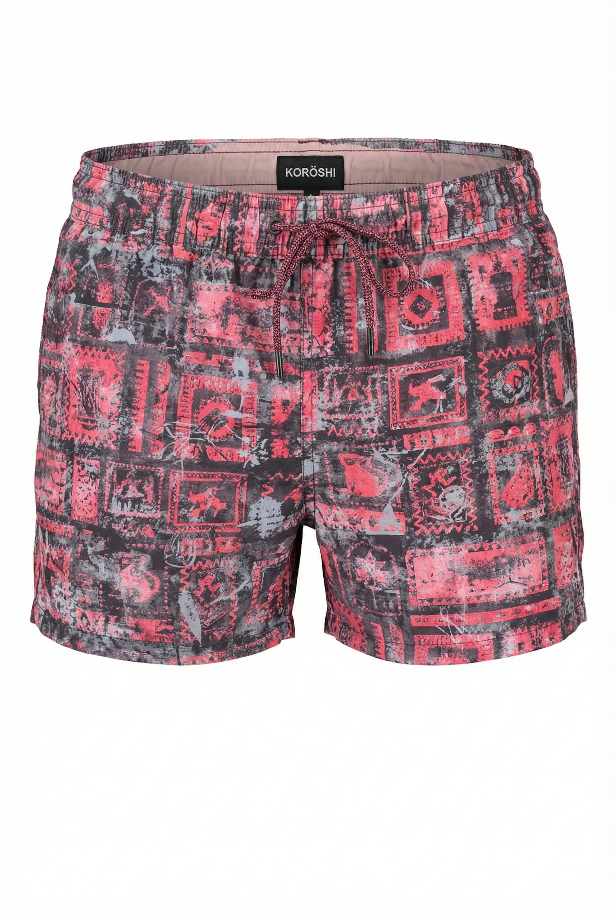 Shorts de bain KOROSHI en rose : devant