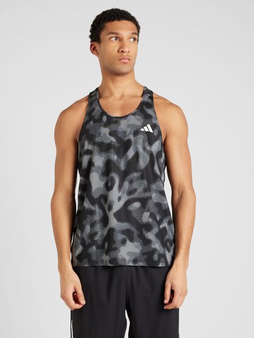 ADIDAS PERFORMANCE - Camisa funcionais 'Own the Run' em preto: frente